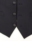 Dolce & Gabbana Elegant Blue Wool Dress Vest