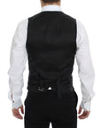Dolce & Gabbana Elegant Blue Wool Dress Vest
