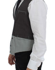 Dolce & Gabbana Elegant Gray Cotton Dress Vest