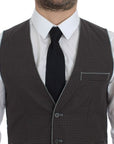 Dolce & Gabbana Elegant Gray Cotton Dress Vest