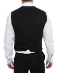 Dolce & Gabbana Elegant Black Cotton Blend Dress Vest