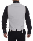 Dolce & Gabbana Chic Beige Single Breasted Dress Vest