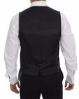Dolce & Gabbana Sleek Gray Wool Dress Vest