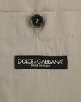 Dolce & Gabbana Elegant Gray Slim Fit Dress Vest