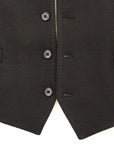 Dolce & Gabbana Elegant Black Silk Dress Vest