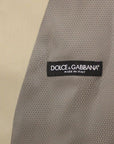 Dolce & Gabbana Elegant Beige Cotton Dress Vest