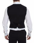 Dolce & Gabbana Elegant Black Cotton Blend Dress Vest
