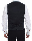 Dolce & Gabbana Elegant Blue Cotton Stretch Dress Vest