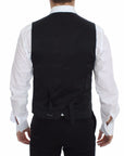 Dolce & Gabbana Classic Gray Wool Blend Dress Vest