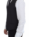 Dolce & Gabbana Classic Gray Wool Blend Dress Vest