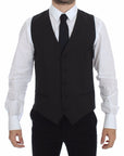 Dolce & Gabbana Classic Gray Wool Blend Dress Vest