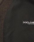 Dolce & Gabbana Elegant Brown Cotton Blend Dress Vest