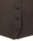 Dolce & Gabbana Elegant Brown Cotton Blend Dress Vest
