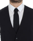 Dolce & Gabbana Elegant Blue Cotton Stretch Dress Vest