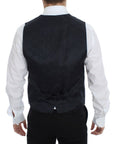 Dolce & Gabbana Elegant Blue Cotton Stretch Dress Vest