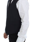 Dolce & Gabbana Elegant Blue Cotton Stretch Dress Vest