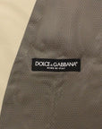 Dolce & Gabbana Elegant Beige Cotton Blend Dress Vest