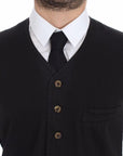 Dolce & Gabbana Elegant Black Dress Vest