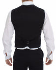 Dolce & Gabbana Elegant Black Dress Vest