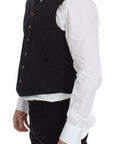Dolce & Gabbana Elegant Black Dress Vest