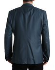 Dolce & Gabbana Elegant Green Martini Two-Piece Wool Suit