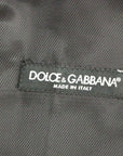 Dolce & Gabbana Elegant Black Striped Wool Dress Vest