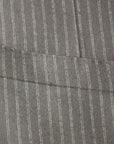 Dolce & Gabbana Elegant Black Striped Wool Dress Vest
