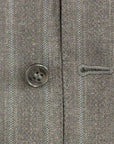 Dolce & Gabbana Elegant Striped Gray Dress Vest