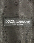 Dolce & Gabbana Elegant Black Striped Single Breasted Dress Vest