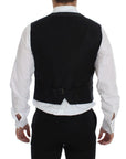 Dolce & Gabbana Elegant Gray Wool Blend Dress Vest