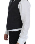 Dolce & Gabbana Elegant Gray Wool Blend Dress Vest