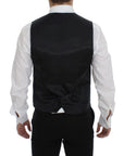 Dolce & Gabbana Elegant Gray Wool Blend Dress Vest