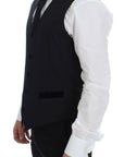 Dolce & Gabbana Elegant Black Wool Formal Dress Vest