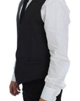Dolce & Gabbana Elegant Gray Wool Formal Dress Vest