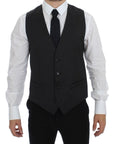 Dolce & Gabbana Elegant Gray Wool Formal Dress Vest