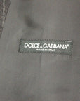 Dolce & Gabbana Elegant Gray Striped Wool Dress Vest