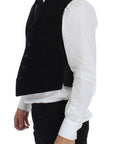 Dolce & Gabbana Elegant Black Manchester Dress Vest