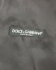 Dolce & Gabbana Elegant Gray Striped Wool Dress Vest