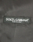 Dolce & Gabbana Elegant Gray Striped Wool Dress Vest