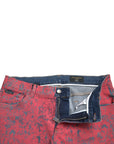 Dolce & Gabbana Red Tie Dye Skinny Denim Jeans
