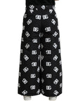 Dolce & Gabbana Elegant Wide Leg Signature Print Pants