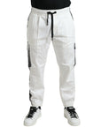 Dolce & Gabbana Elegant White Cotton Blend Jogger Pants