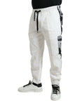 Dolce & Gabbana Elegant White Cotton Blend Jogger Pants