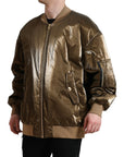 Dolce & Gabbana Elegant Bronze Bomber Jacket