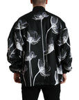 Dolce & Gabbana Elegant Floral-Print Bomber Jacket