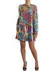 Dolce & Gabbana Elegant Floral Sequined Mini Dress