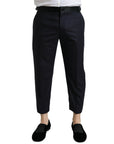 Dolce & Gabbana Elegant Wool-Silk Blend Cropped Dress Pants