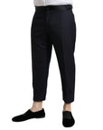Dolce & Gabbana Elegant Wool-Silk Blend Cropped Dress Pants