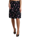 Dolce & Gabbana Elegant Floral A-Line Knee-Length Skirt