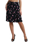 Dolce & Gabbana Elegant Floral A-Line Knee-Length Skirt